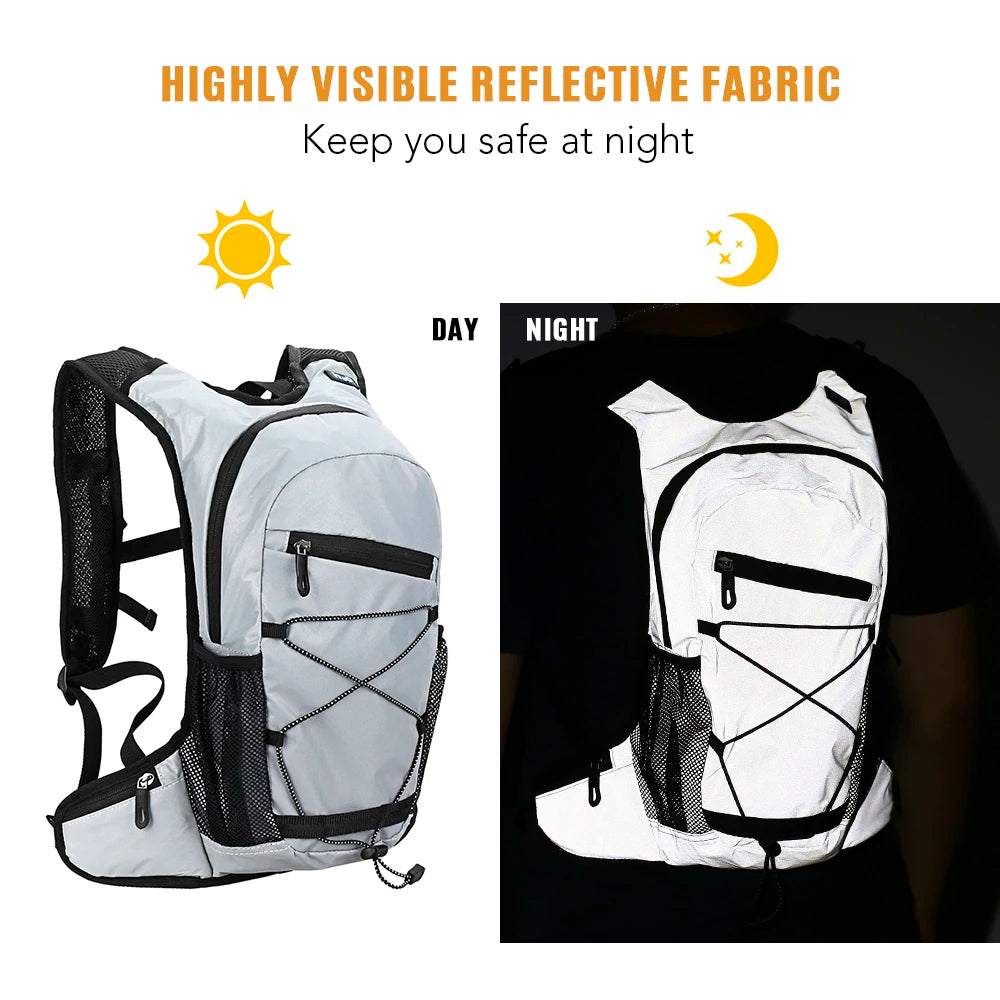 8L Reflective Cycling Hydration Backpack