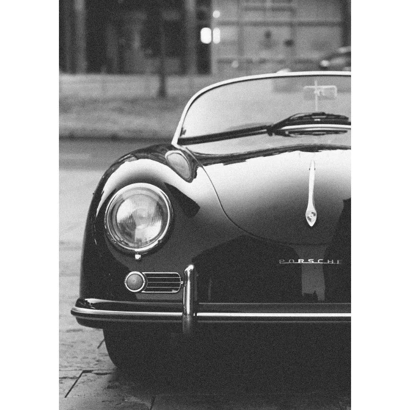 Modern Black & White Luxury Car Canvas Wall Art