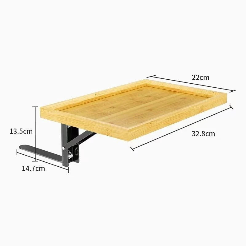 Solid Wood Folding Bedside Table – Nordic Style