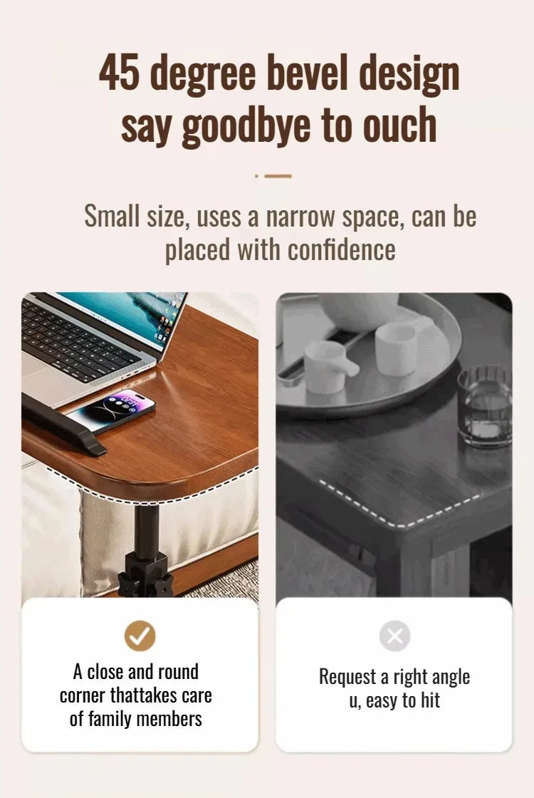 Foldable Mobile Lift Laptop & Bedside Desk