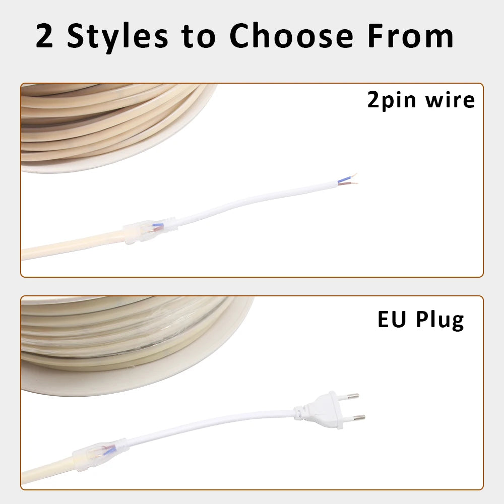220V Waterproof COB LED Strip Light