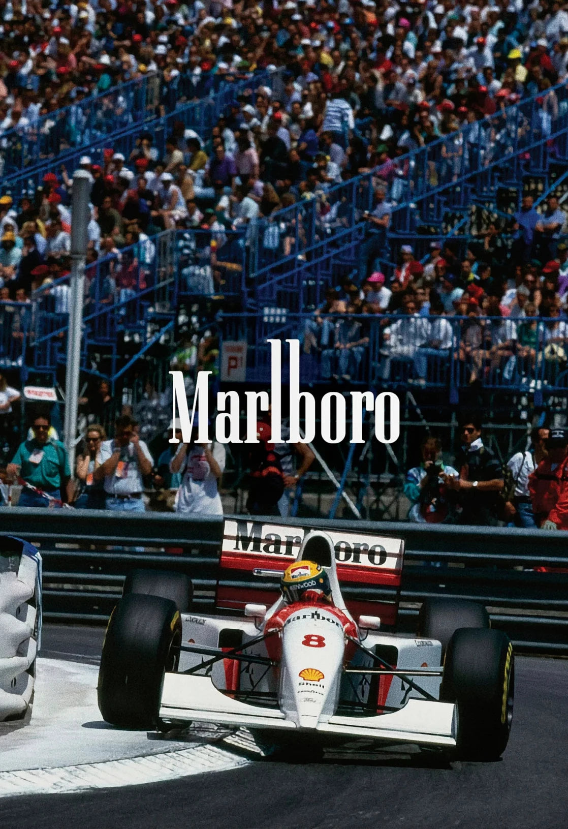 Vintage Monaco Racing Car Canvas Poster