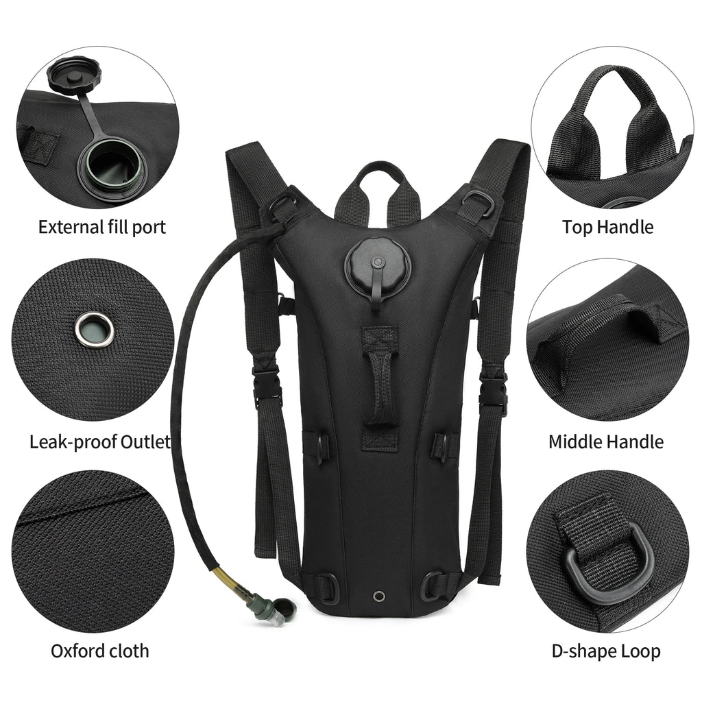 Tactical Military Hydration Pack – 3L Bladder