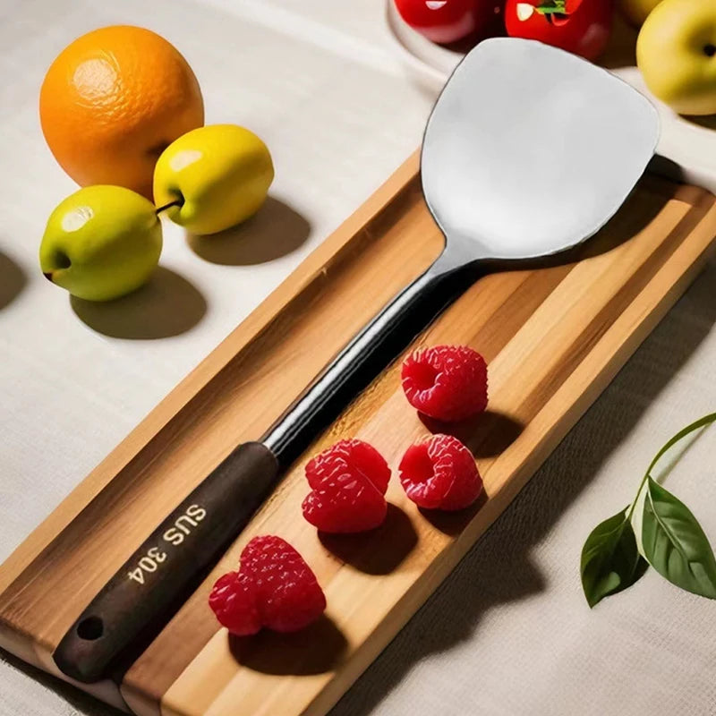 Iron Wok Spatula & Ladle Kitchen Tool Set