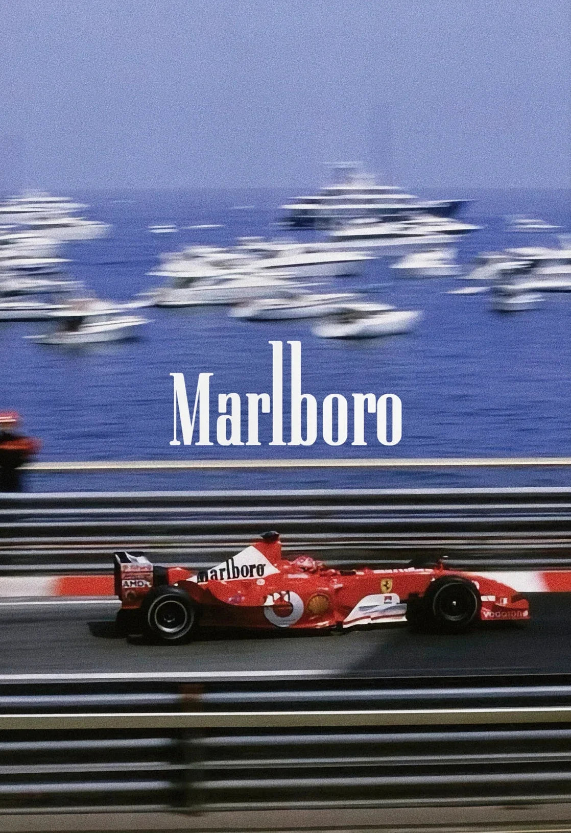 Vintage Monaco Racing Car Canvas Poster