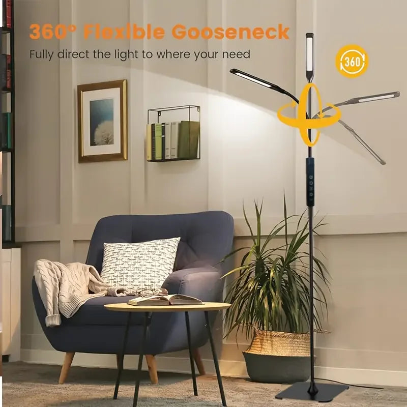 360° Rotating LED Floor Lamp – 3 Colour Modes