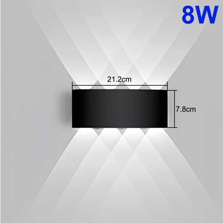 Up & Down LED Wall Light – Indoor & Outdoor Waterproof