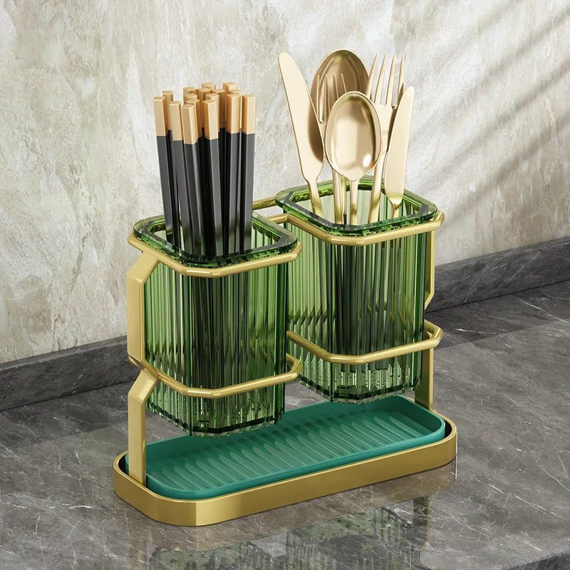 Wall-Mounted Kitchen Utensil Organizer