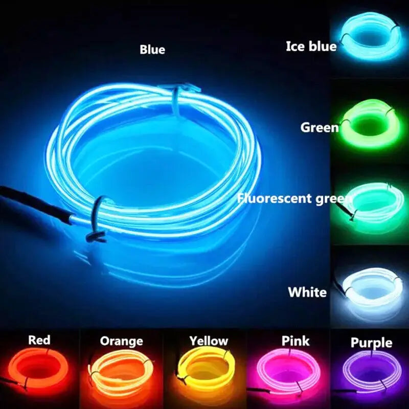 Neon Glow LED Wire Light Strip – Multicolour