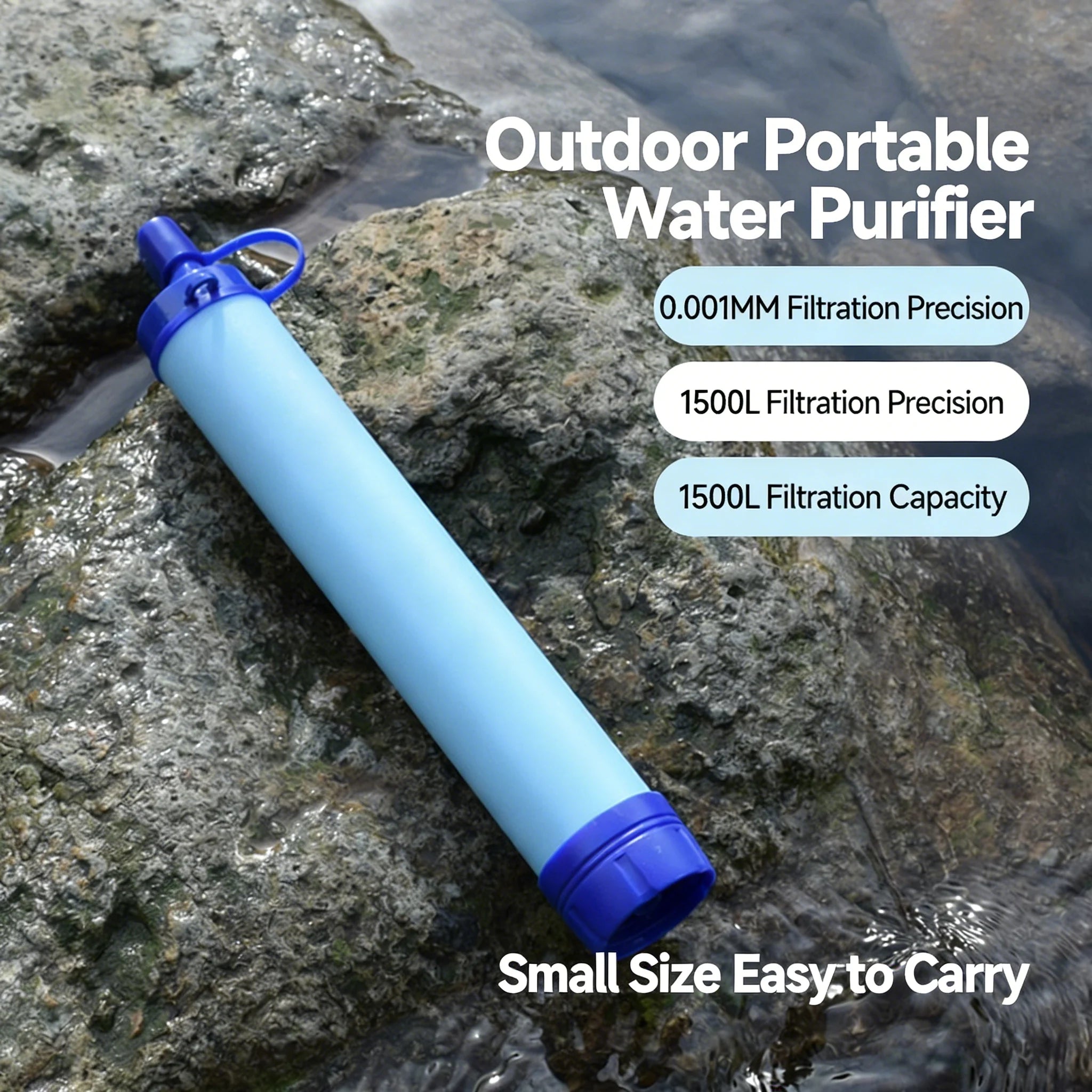 Compact Survival Water Purifier for Camping