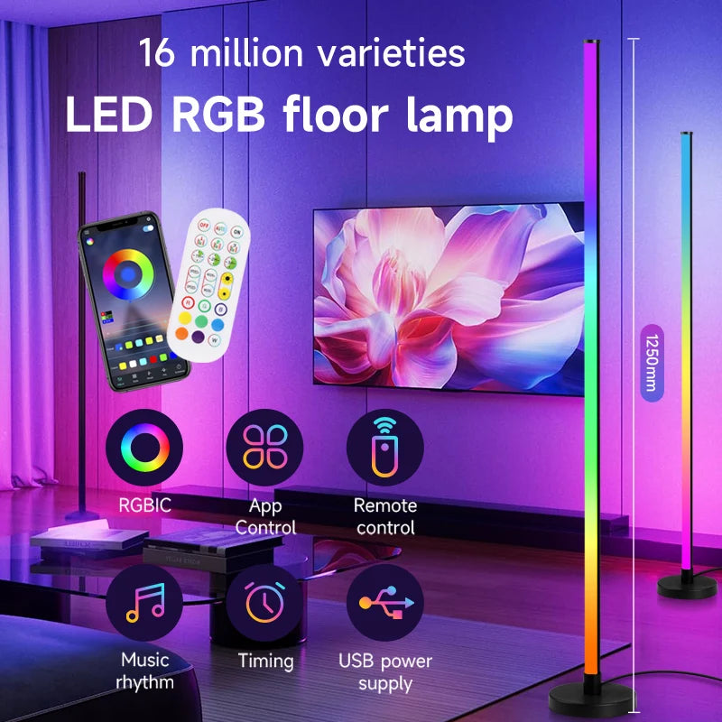 Dimmable LED Floor Lamp for Bedroom & Study