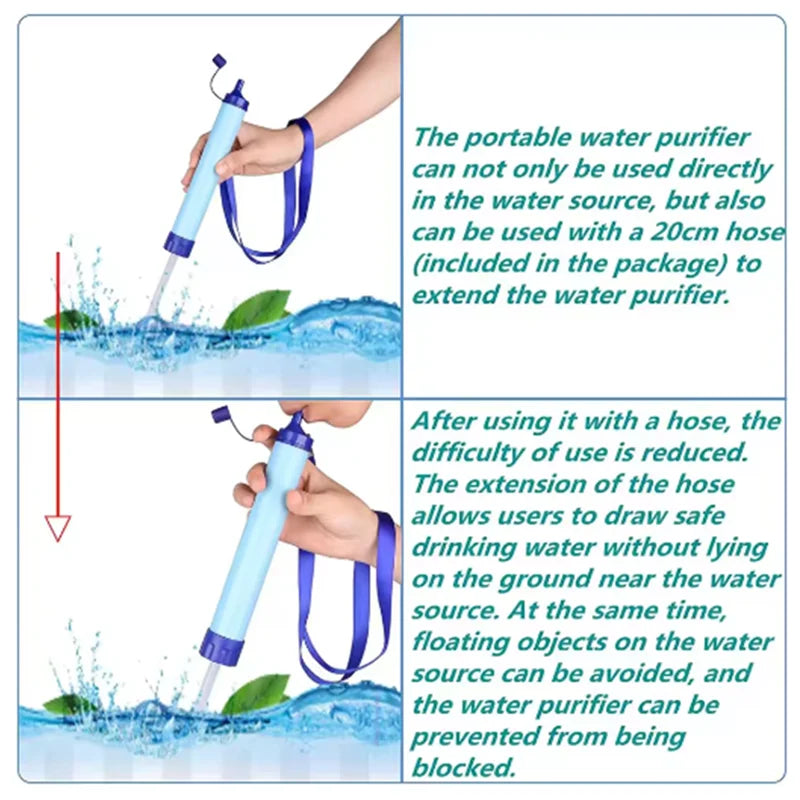 4-Stage Survival Water Purifier Straw