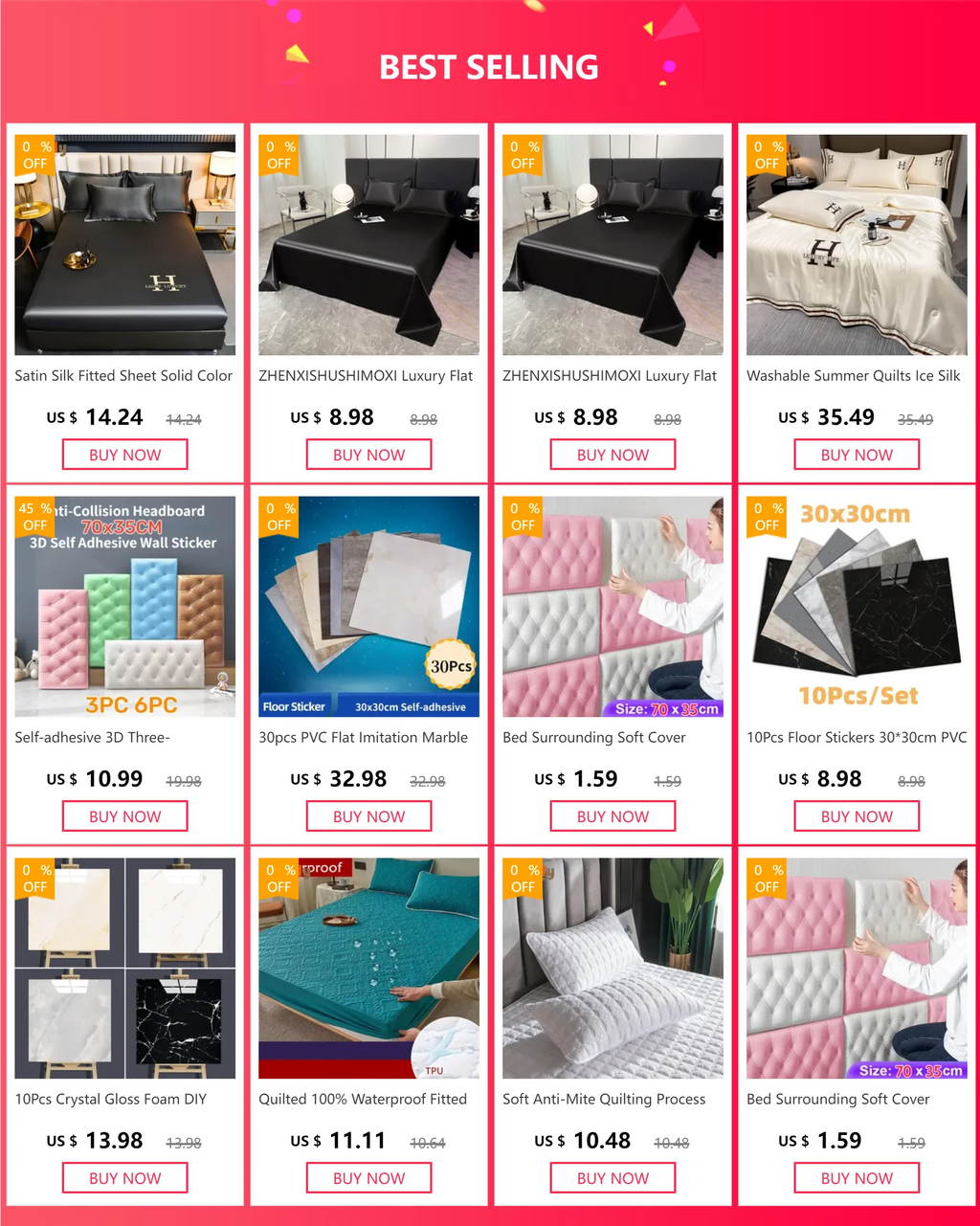 100% Waterproof Duvet Cover with Pillowcases