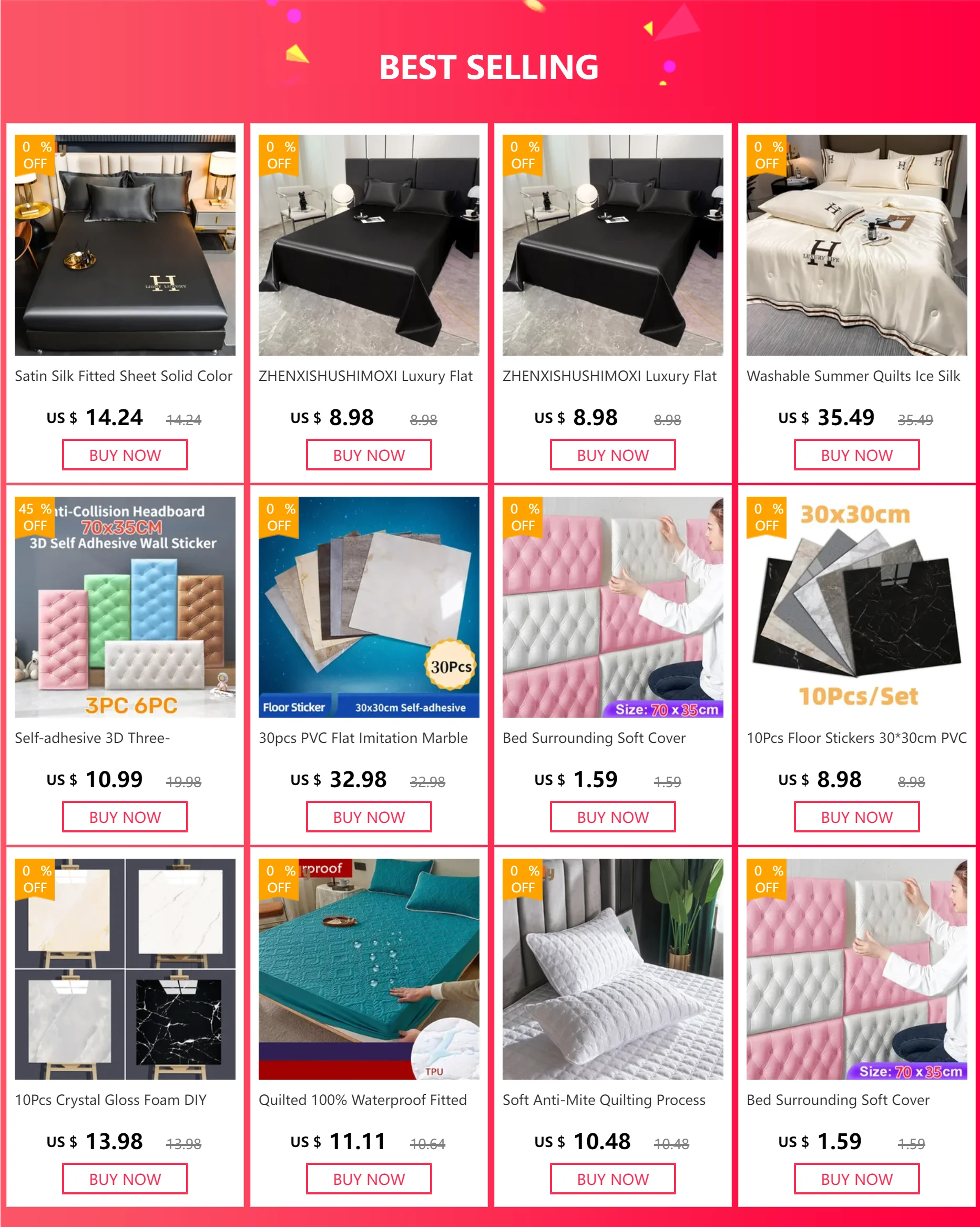 100% Waterproof Duvet Cover with Pillowcases