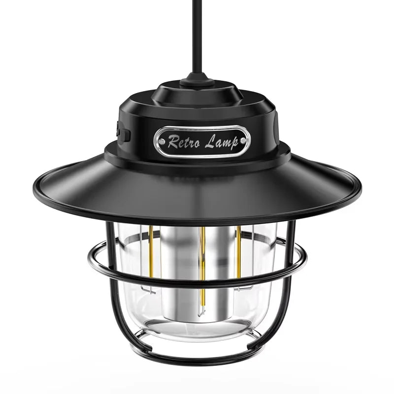 Retro Rechargeable LED Camping Lantern