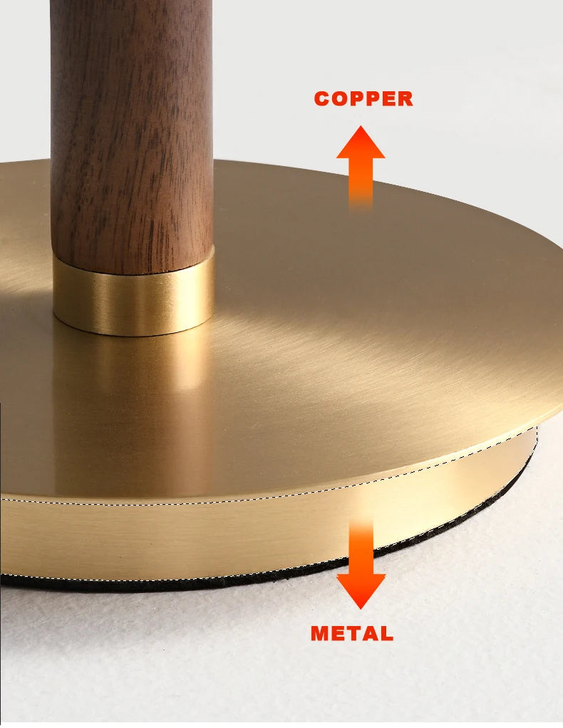 Retro Gold Glass Mushroom Floor Lamp