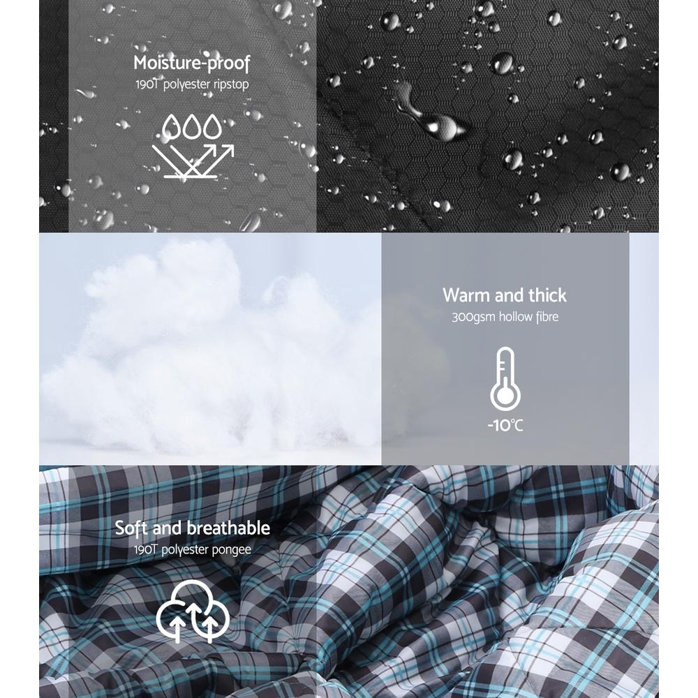 Double Sleeping Bag with Pillow