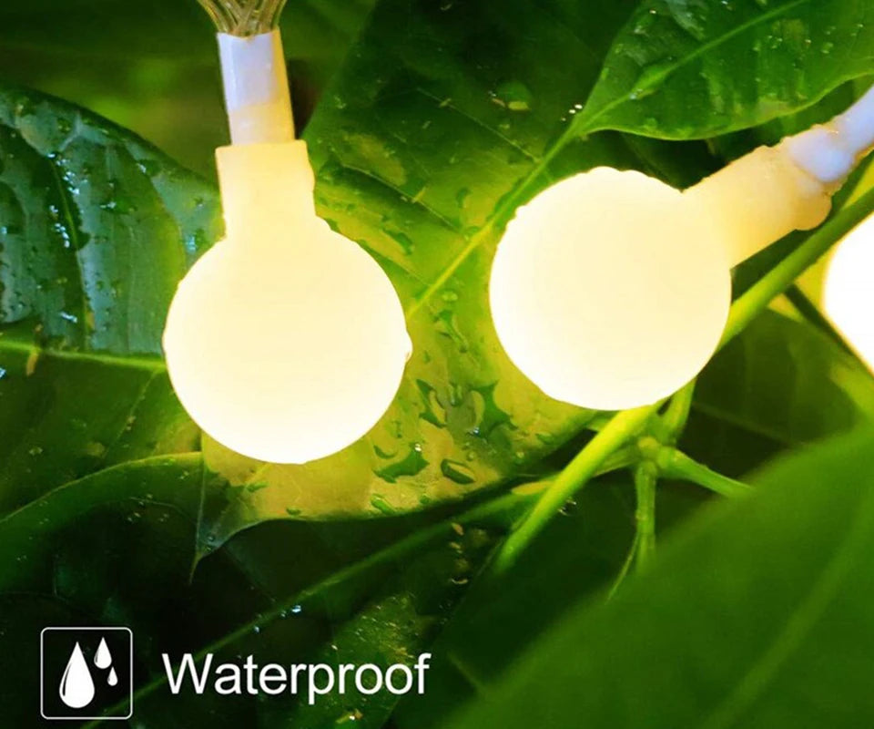 Outdoor Waterproof LED Festoon String Lights – Warm White