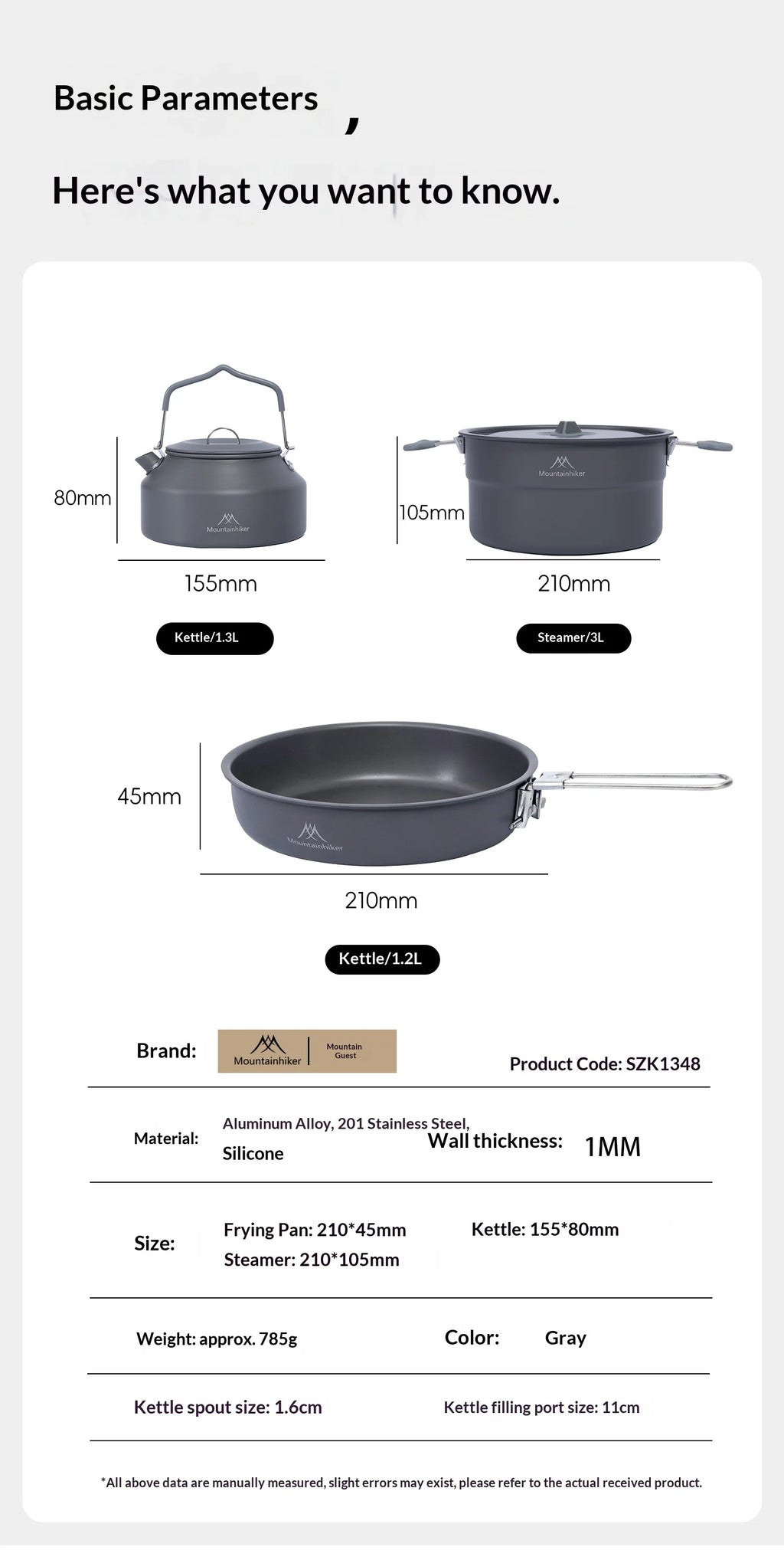 Camping Cooking Set (3-4 People)