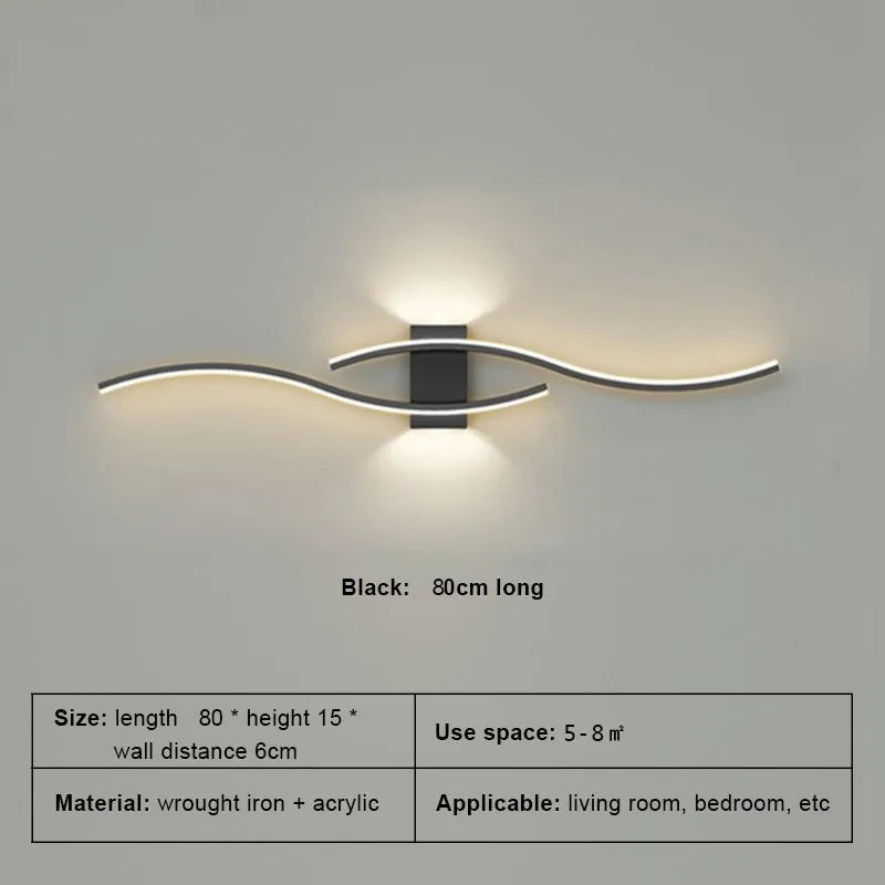 LED Strip Wall Lamp – TV Background & Living Room
