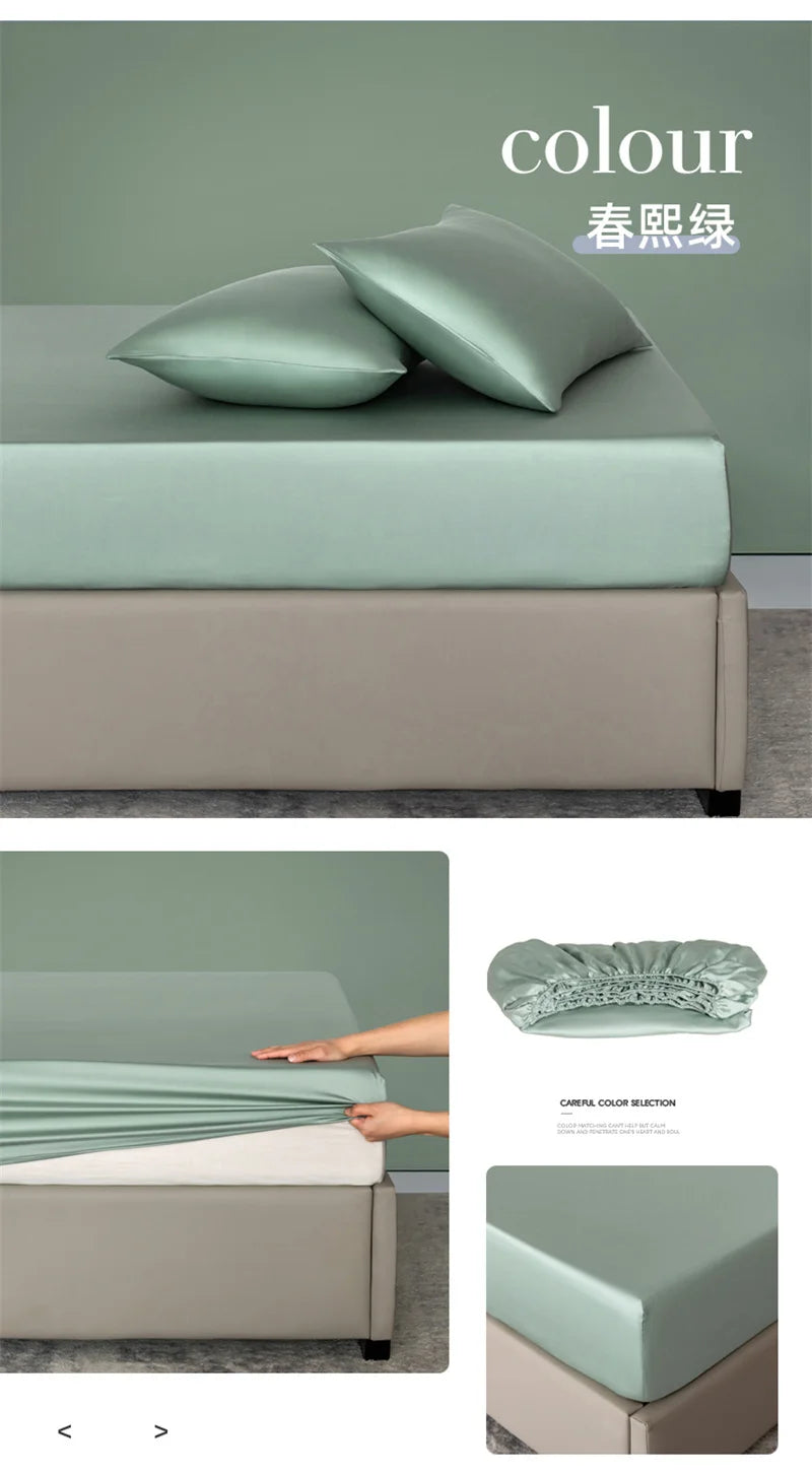 Organic Bamboo Silky Fitted Bed Sheet