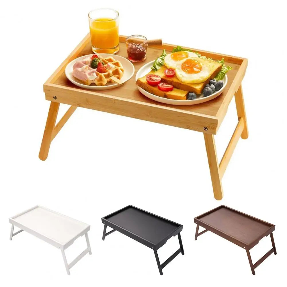 Folding Bamboo Bed Tray Table