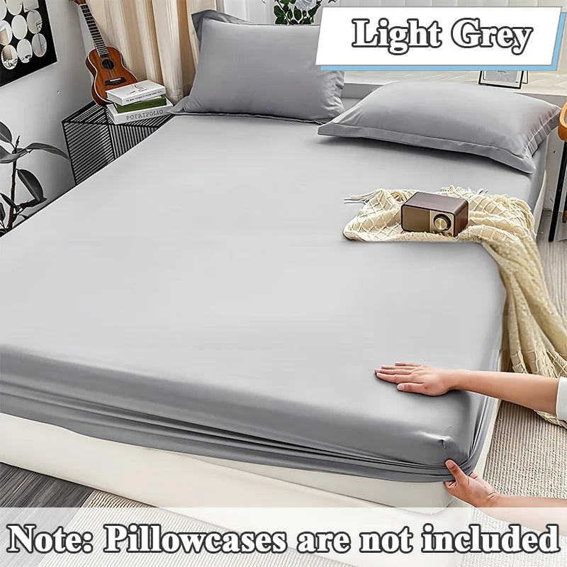 Elastic Fitted Bed Sheet – Solid Colour