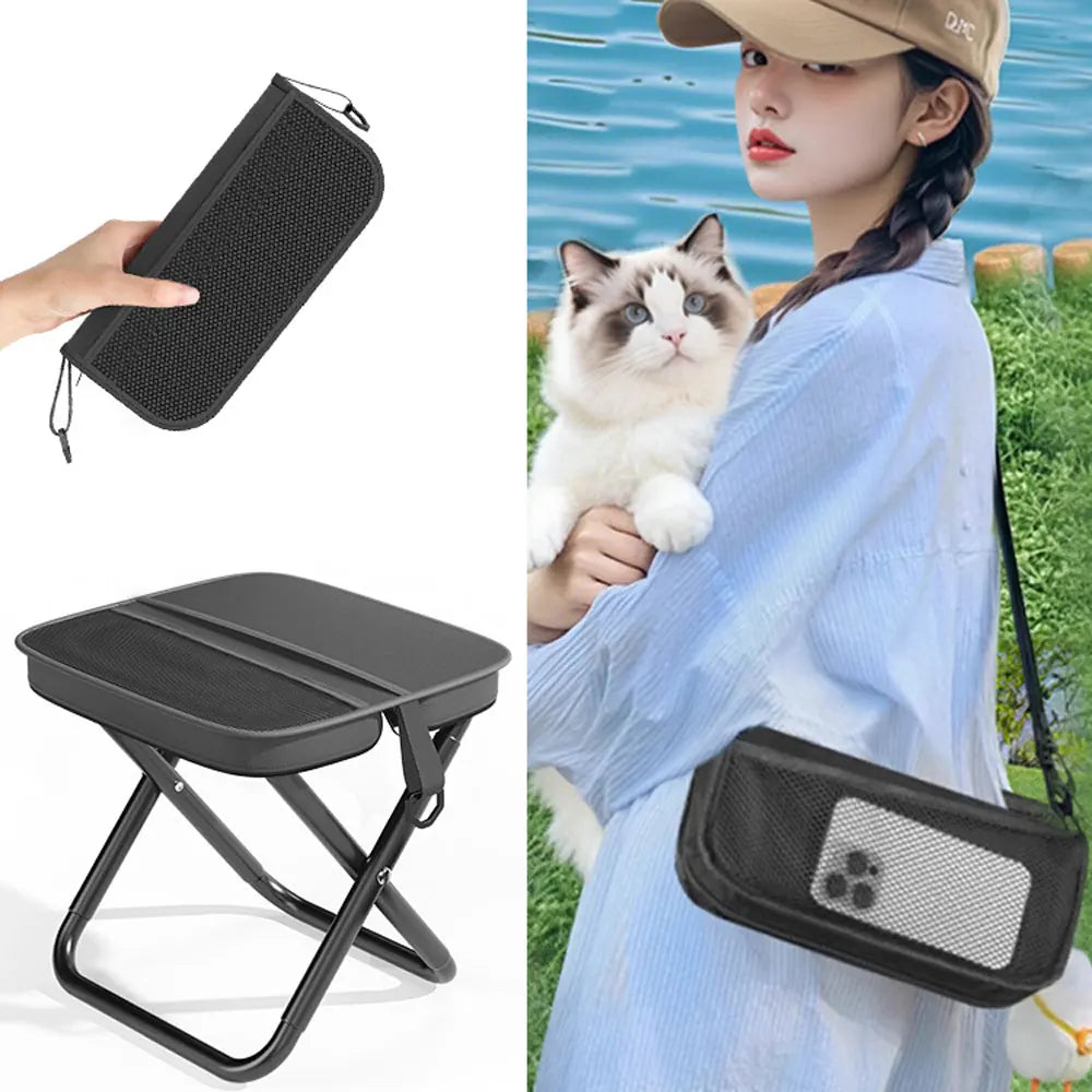 Portable Shoulder Bag Camping Folding Stool