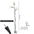 3-Head Lily Floor Lamp with Foot Switch