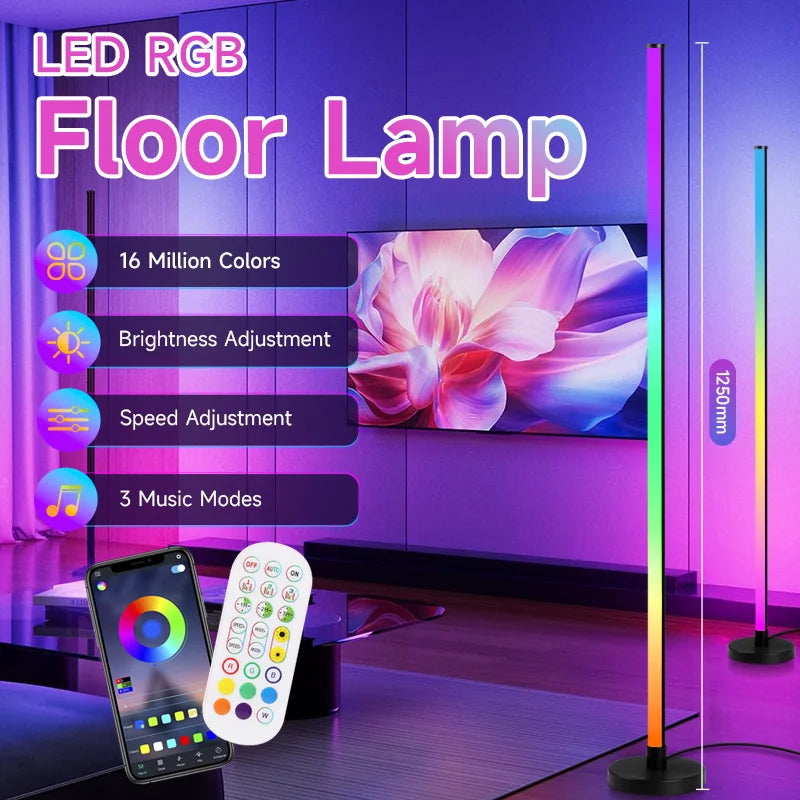 Dimmable LED Floor Lamp for Bedroom & Study