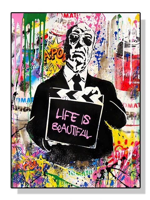 Banksy Graffiti Street Art Canvas Print