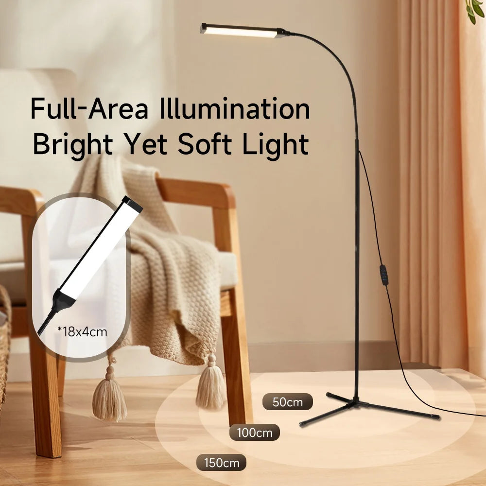 Dimmable LED Floor Lamp for Bedroom & Study