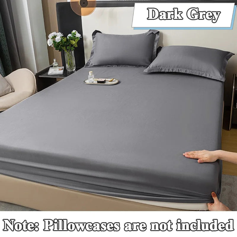 Elastic Fitted Bed Sheet – Solid Colour