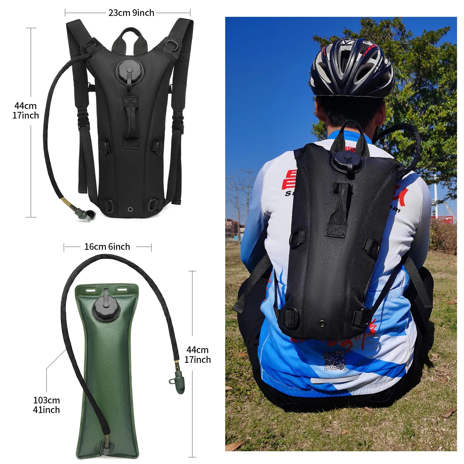Tactical Military Hydration Pack – 3L Bladder