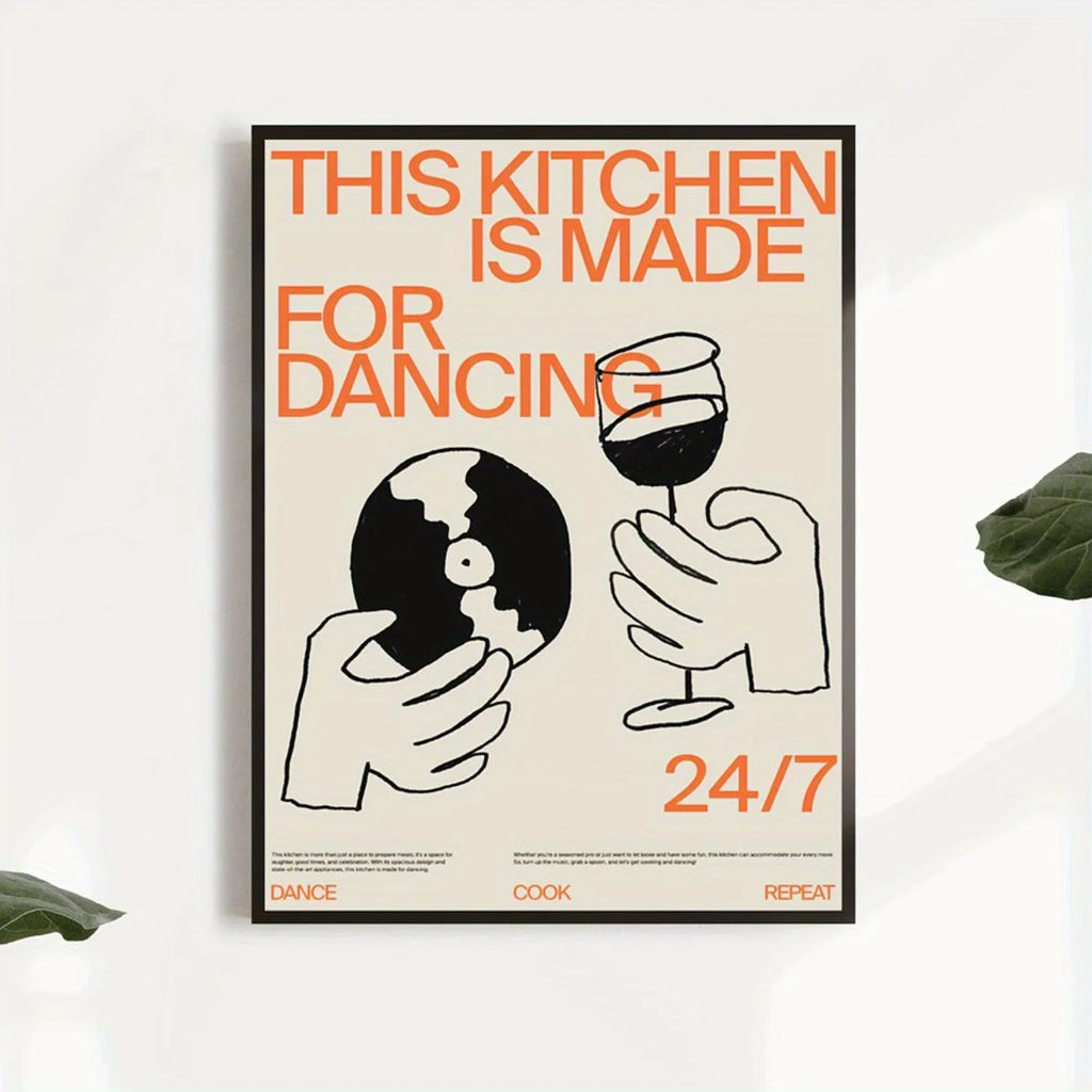 Kitchen for Dancing Canvas Wall Art