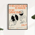 Kitchen for Dancing Canvas Wall Art
