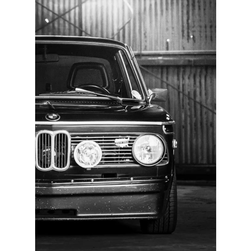 Modern Black & White Luxury Car Canvas Wall Art