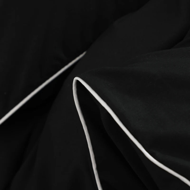 Plain Black Bedding Set – All Sizes