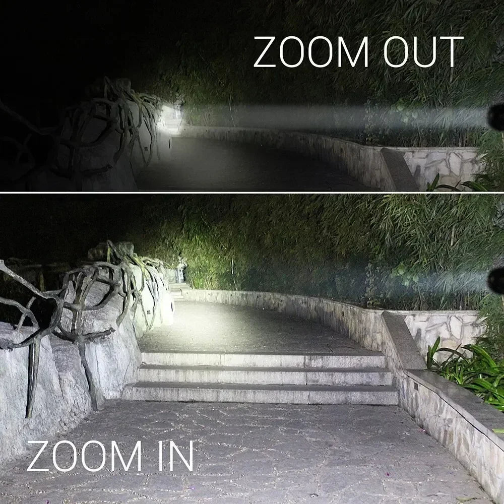 Zoomable LED Flashlight – 5 Modes