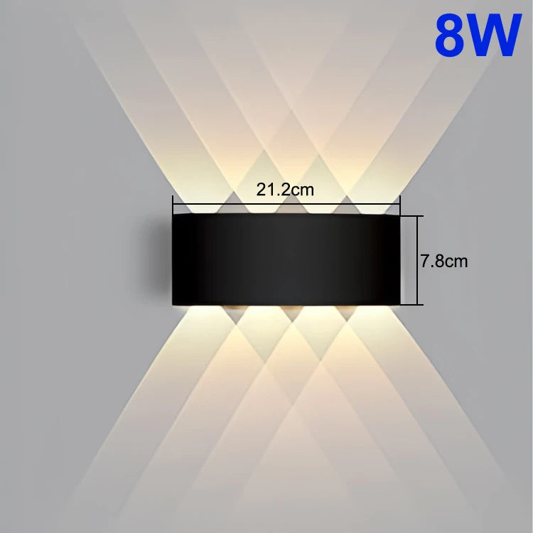 Up & Down LED Wall Light – Indoor & Outdoor Waterproof