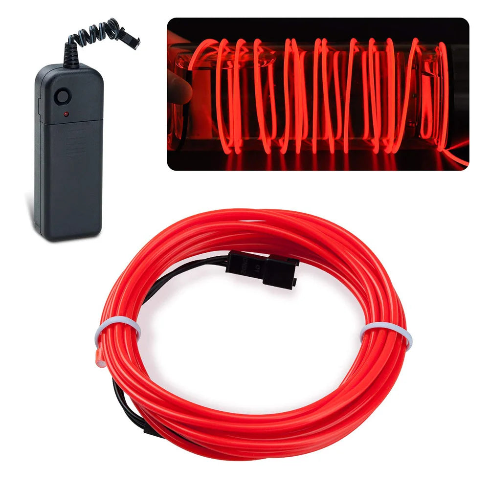 Neon Glow LED Wire Light Strip – Multicolour