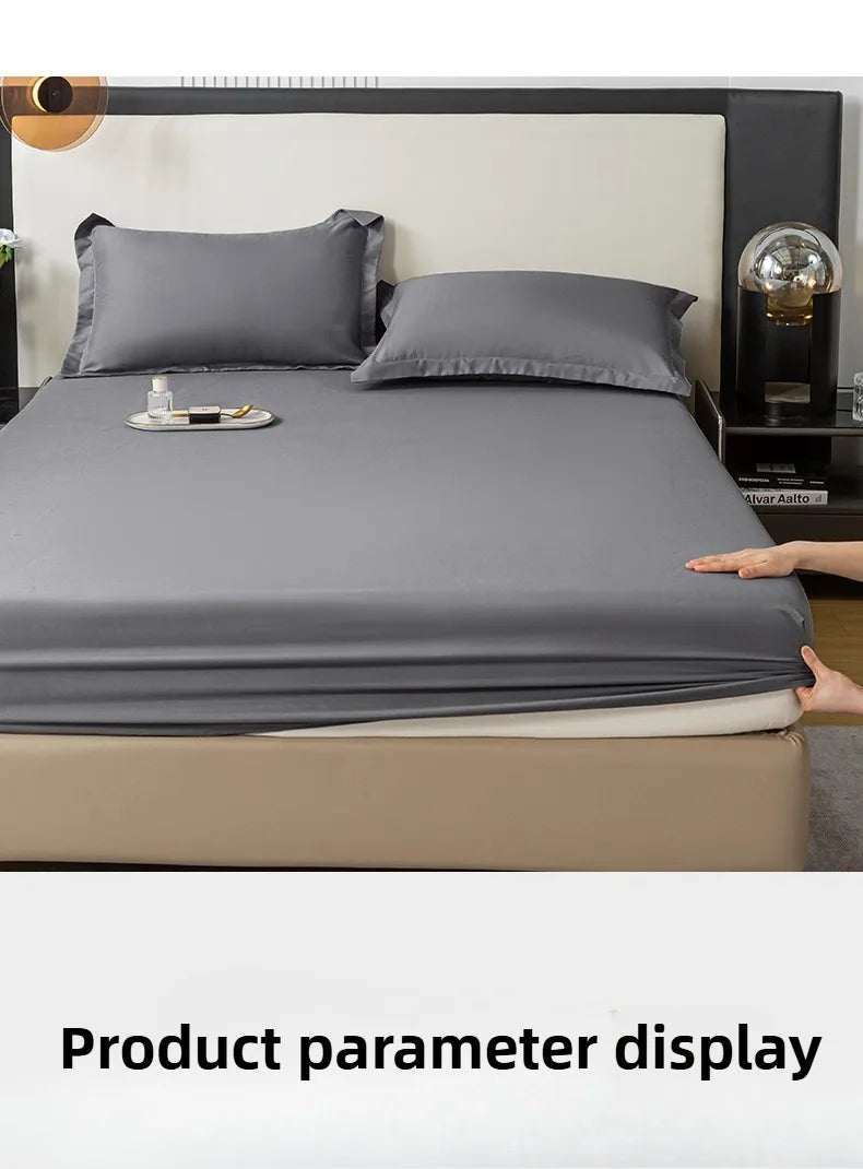 Elastic Fitted Bed Sheet – Solid Colour