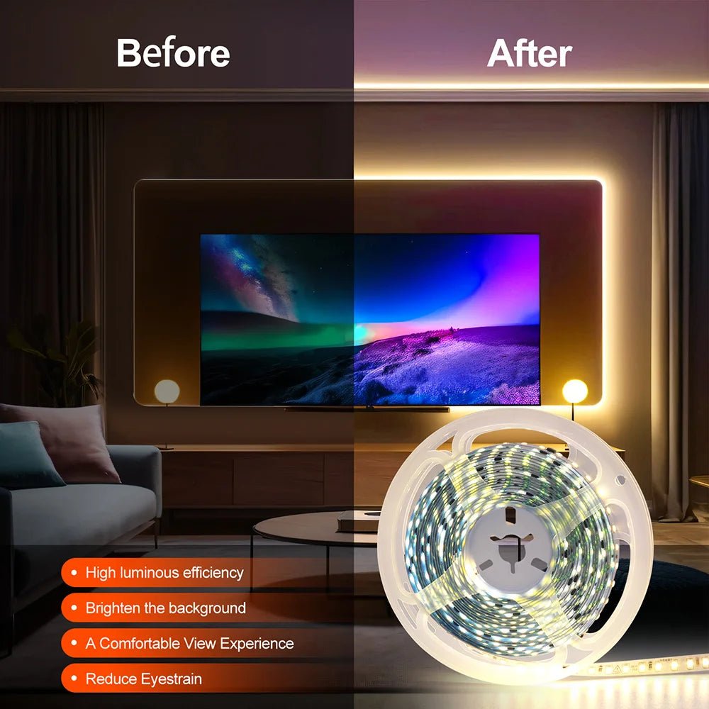 220V Flexible Adhesive LED Strip Light