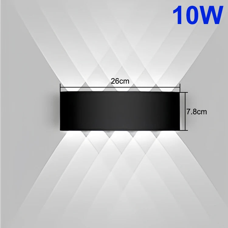 Up & Down LED Wall Light – Indoor & Outdoor Waterproof