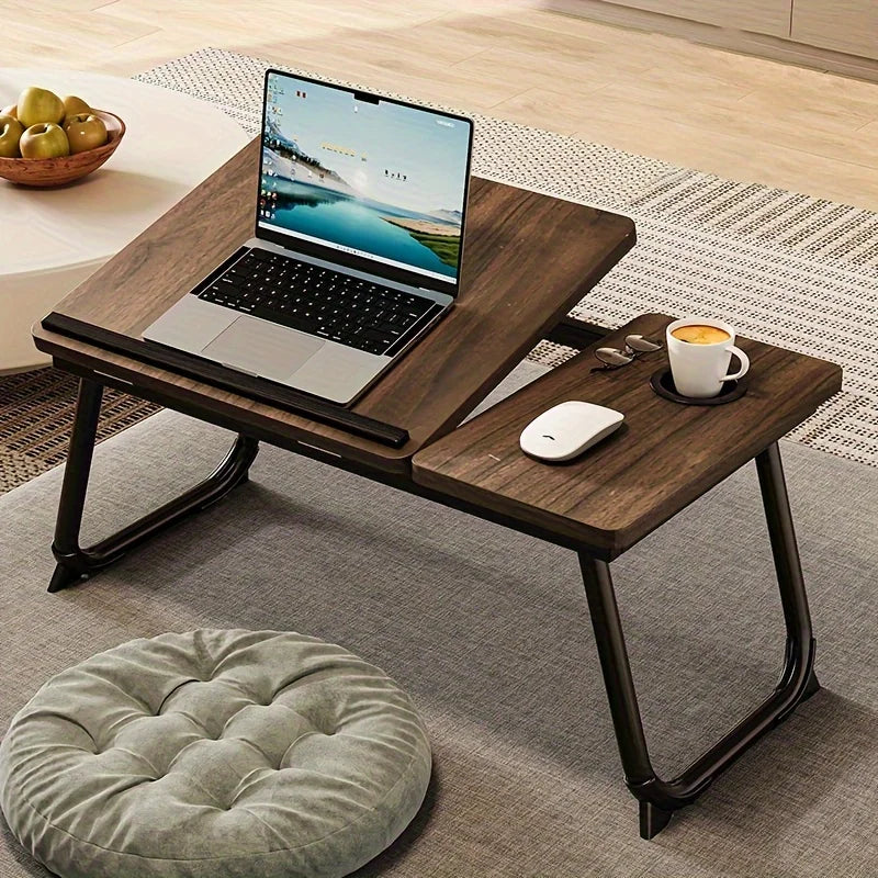 Foldable Bed & Sofa Tray Table with Cup Holder