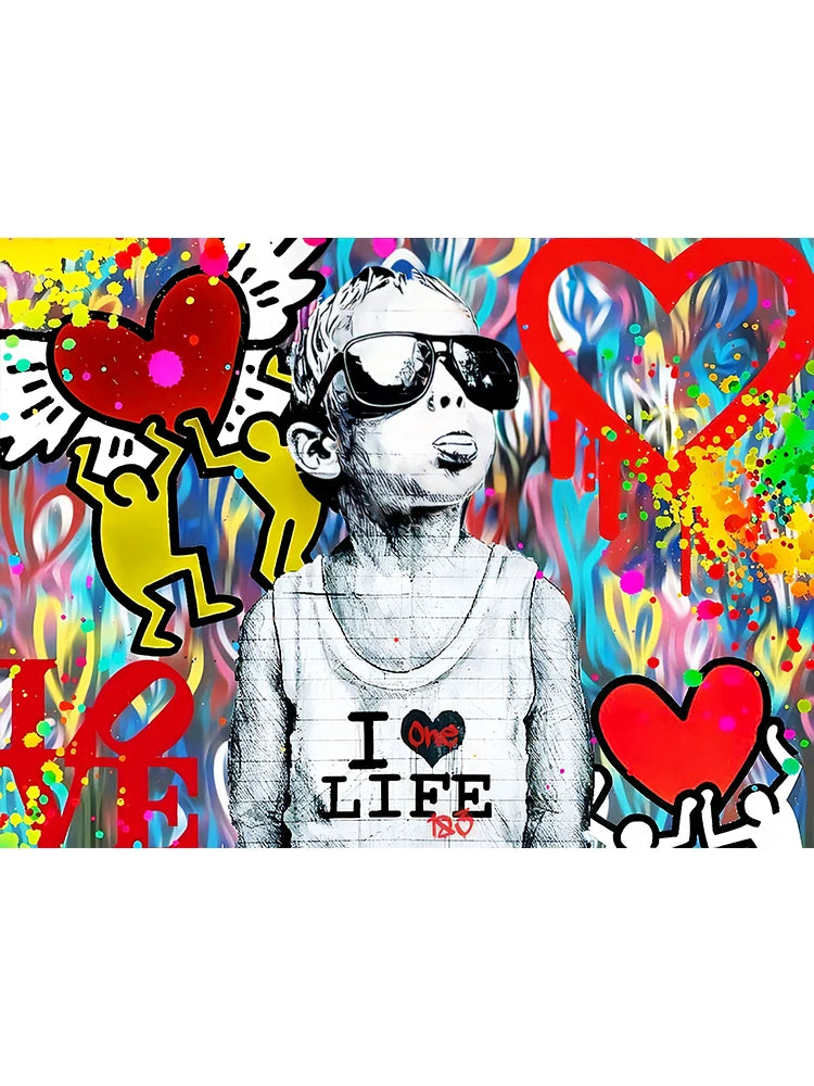 Banksy Graffiti Street Art Canvas Print