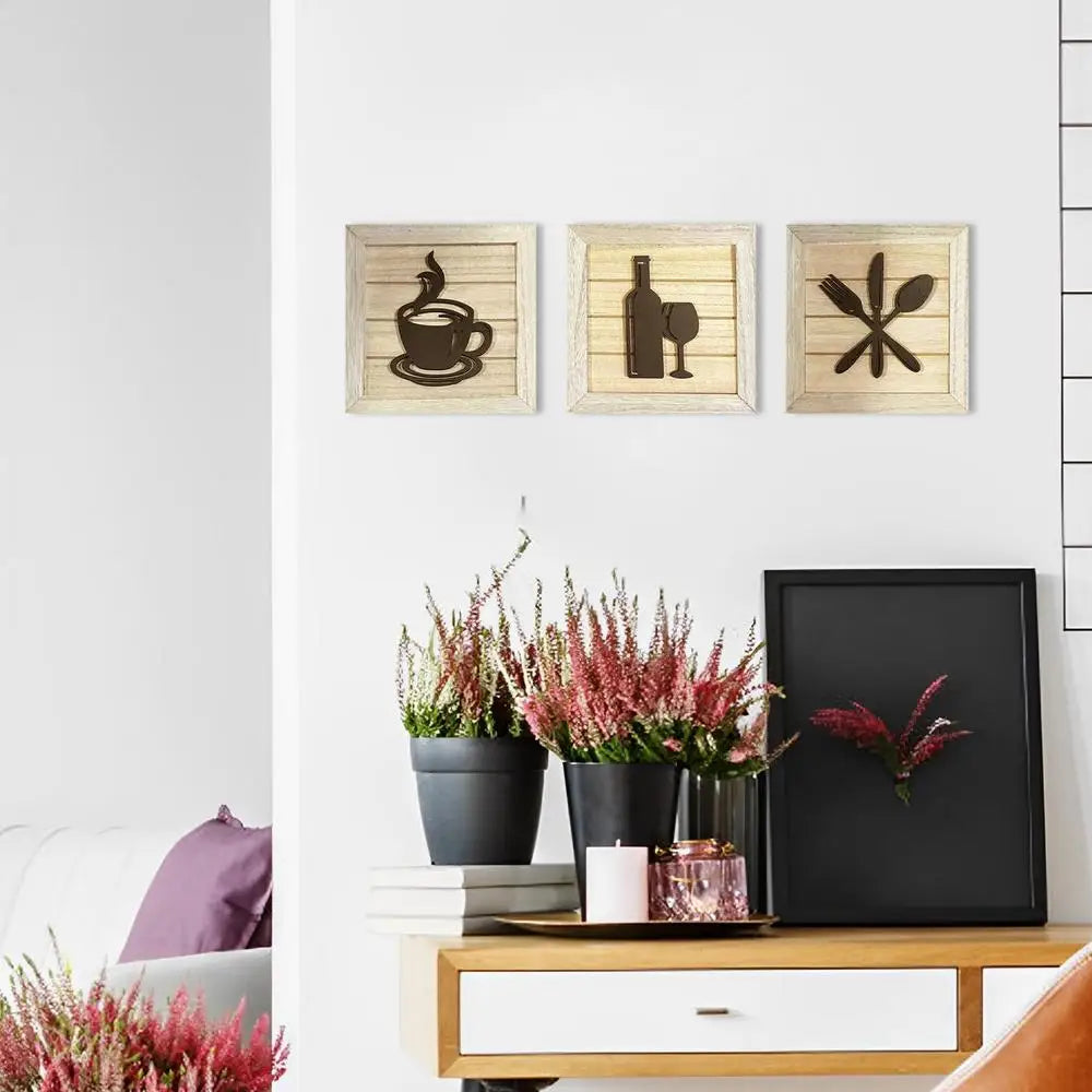 3-Piece Modern Framed Wall Art Set