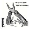 24-in-1 Camping Multitool with Knife & Bits