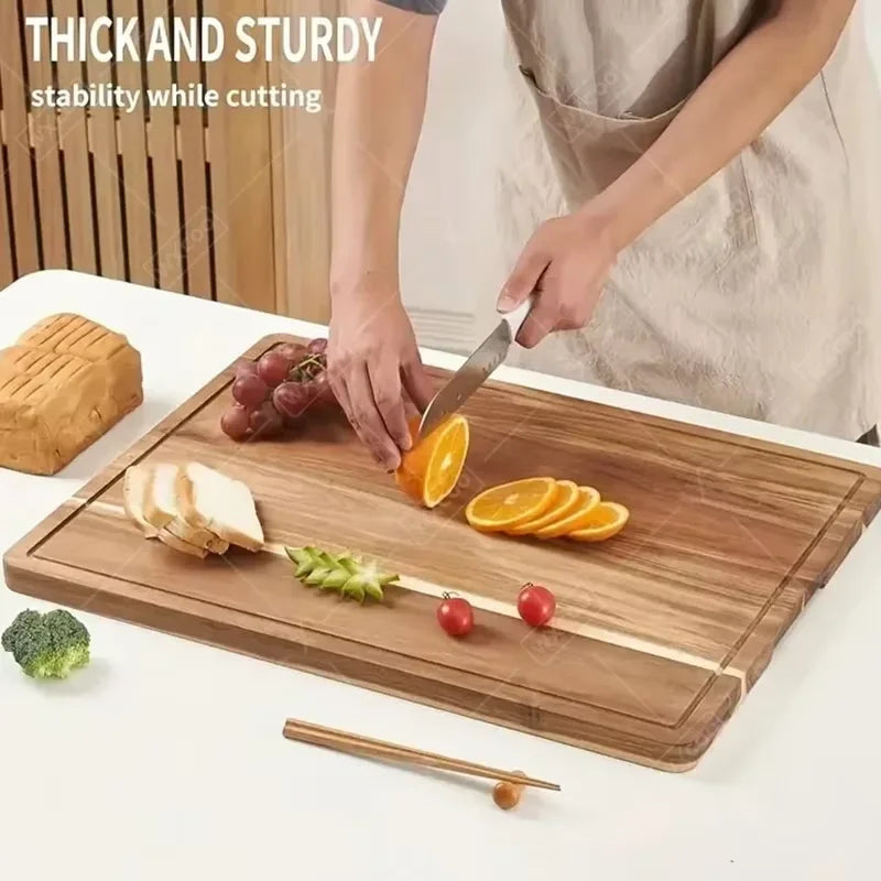 Beech & Walnut Wooden Chopping Block