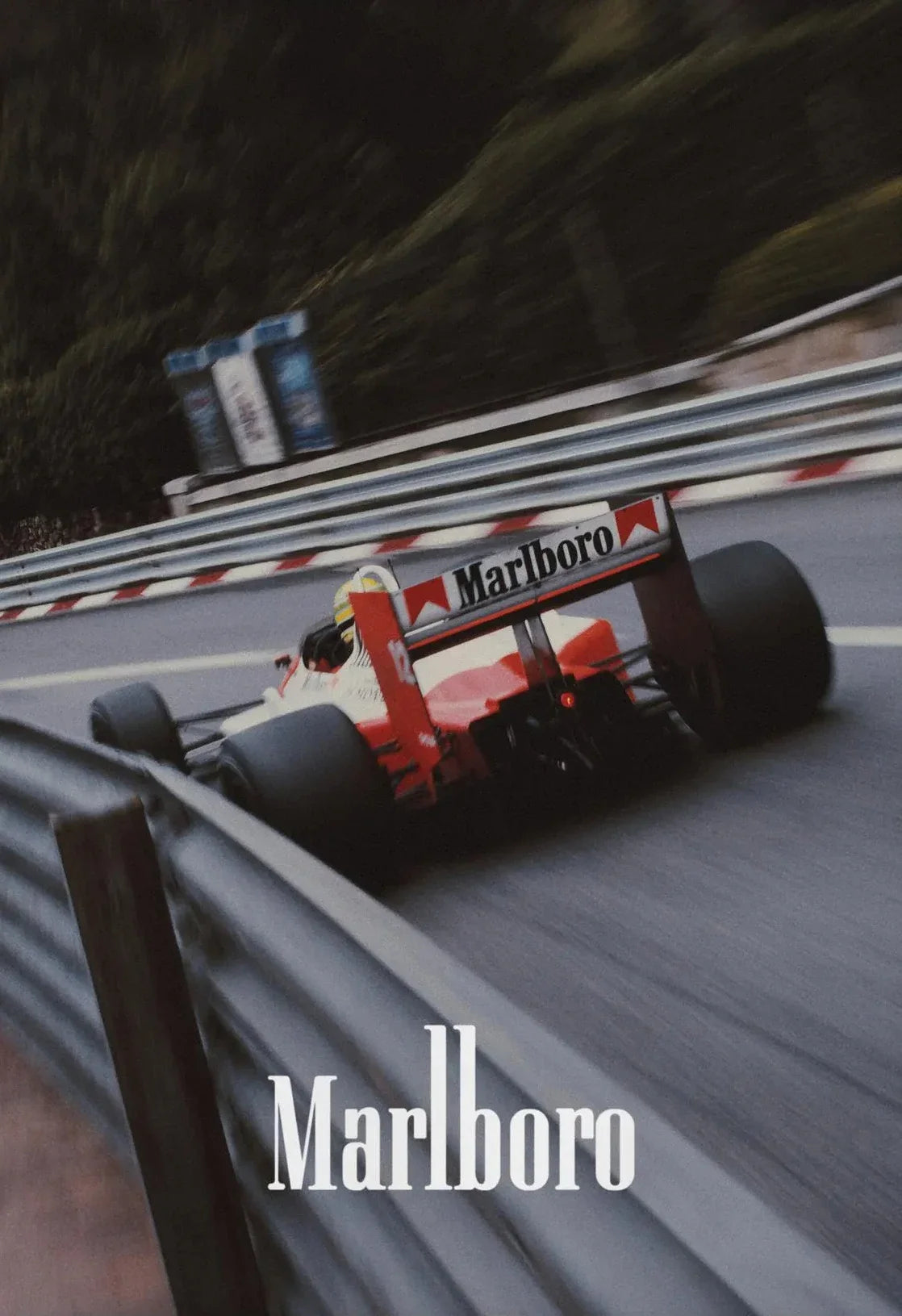 Vintage Monaco Racing Car Canvas Poster